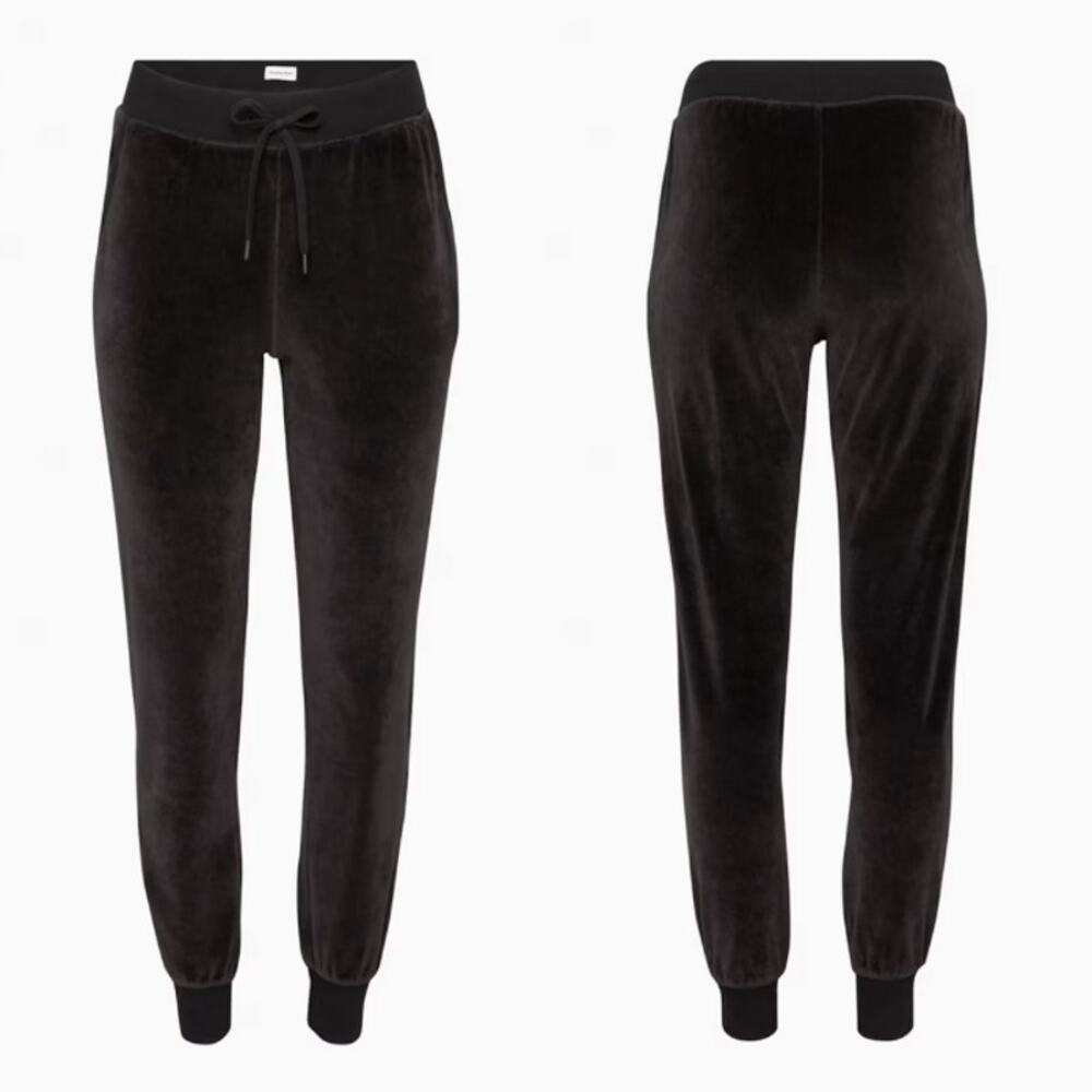 Sunday Best Kimora Pant Mid-rise Velour Joggers Small Relaxed Lounge Fall